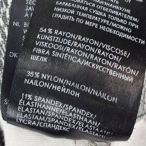 Liverpool Black White Plaid Stretch Leggings 4 Pull on Activewear Casual Pants - Picture 8 of 9